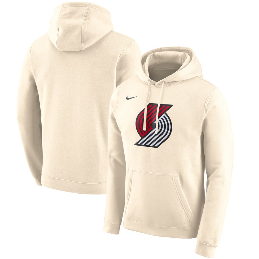 NBA Portland Trail Blazers Nike 201920 City Edition Club Pullover Hoodie Cream